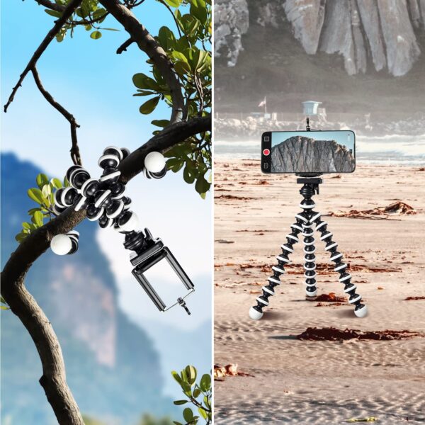 Amazon Basics Gorilla Tripod/Mini Tripod for Mobile Phone with Phone Mount with Flexible Gorilla Stand for DSLR, Action Cameras, Ring Lights, Panel Reflectors, Umbrellas, and Flashlights (13 Inch) - Image 5