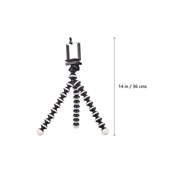 Amazon Basics Gorilla Tripod/Mini Tripod for Mobile Phone with Phone Mount with Flexible Gorilla Stand for DSLR, Action Cameras, Ring Lights, Panel Reflectors, Umbrellas, and Flashlights (13 Inch) - Image 8