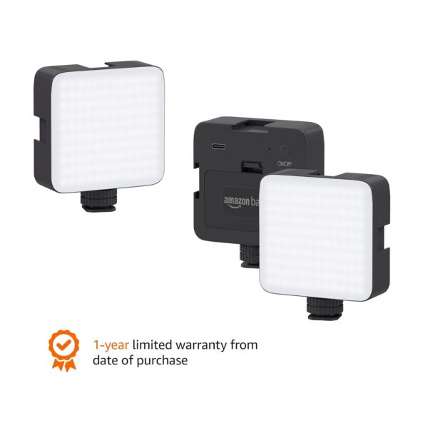 Amazon Basics Camera Video Light with Clip and 3 Cold Shoe Connector | 120 LED Beads | Dimmable & Rechargeable Battery | Useful for Photography, Live Streaming, Makeup, Video Meeting - Image 9