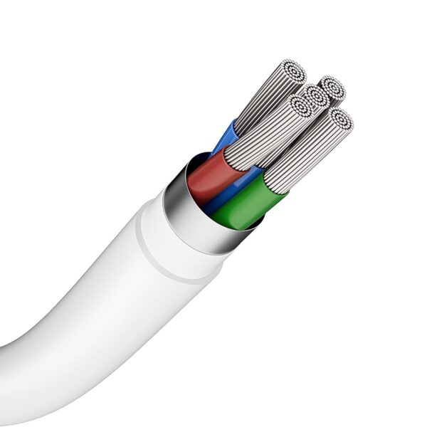 AmazonBasics Amazon Basics USB A to Lightning MFi Certified Charging Cable (White, 1.2 meter) - Image 3