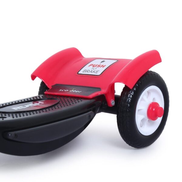 Fun Ride Funride Kids Scooter, Rush Three Wheel Kick Scooters for Boys & Girls with Sipper, Bell, Adjustable Height & Rear Brake, 3 Wheels Skate for Age 3-10 Years (Red) - Image 6