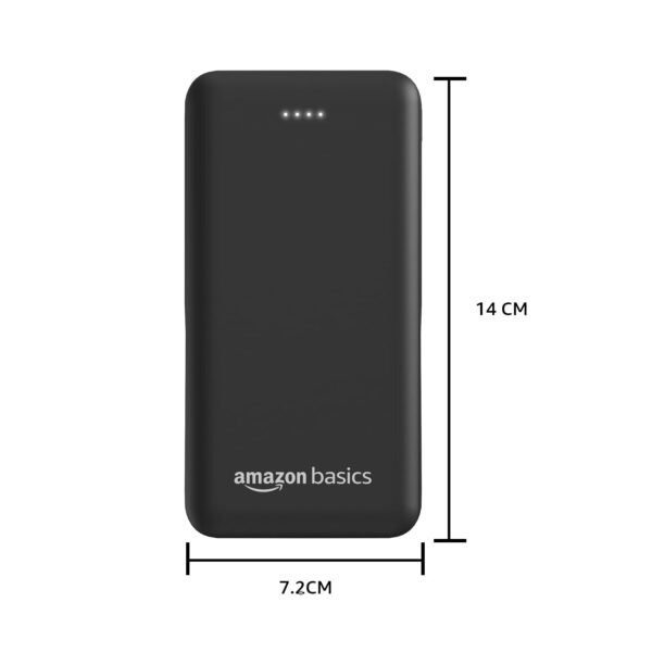 Amazon Basics 27000 mAh Power Bank | 22.5W Fast Charging | Triple Output | Smartphones, TWS, Speakers, Tablets (Black) - Image 7