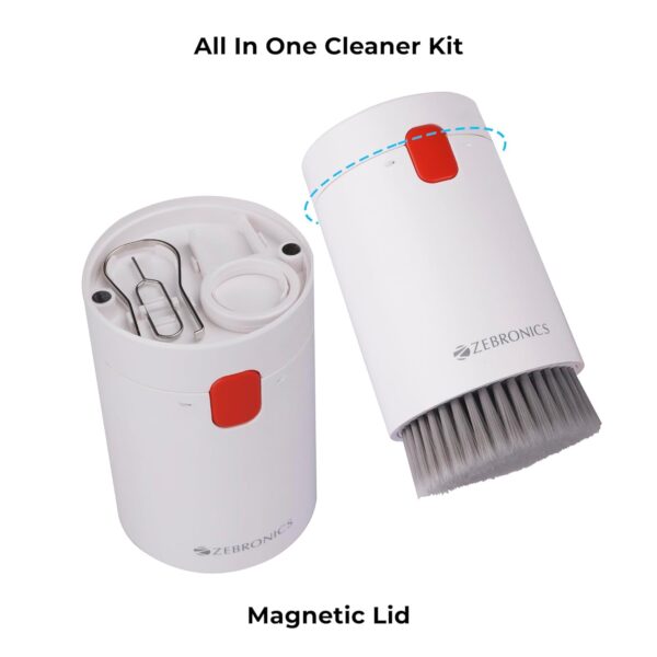 Zebronics CK200, 20 in 1 Cleaning kit, for Smartphones, Laptops, Camera, Desktop, Earbuds, Display, Multipurpose Device Cleaner, Microfibre, Spray Cleaner (White) - Image 3