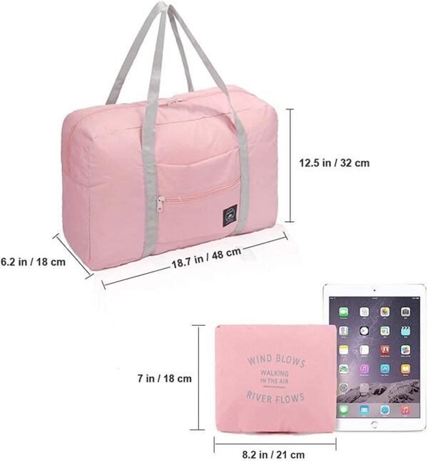 LANKESH ENTERPRISE Multi Purpose Travel Duffle Bag Large Capacity Folding Lightweight Waterproof Carry Luggage Bag for Women & Man (Multi Color) - Image 6