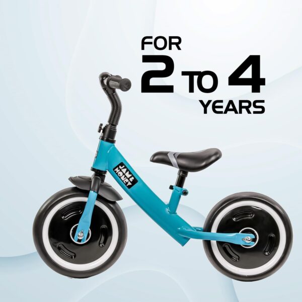Amazon Brand - Jam & Honey Kids Lightweight Pedal Free Balance Cycle | Safe, Durable, and Made in India | Suitable for Girls and Boys 2-4 Years | BIS Certified (Sea Green) - Image 7