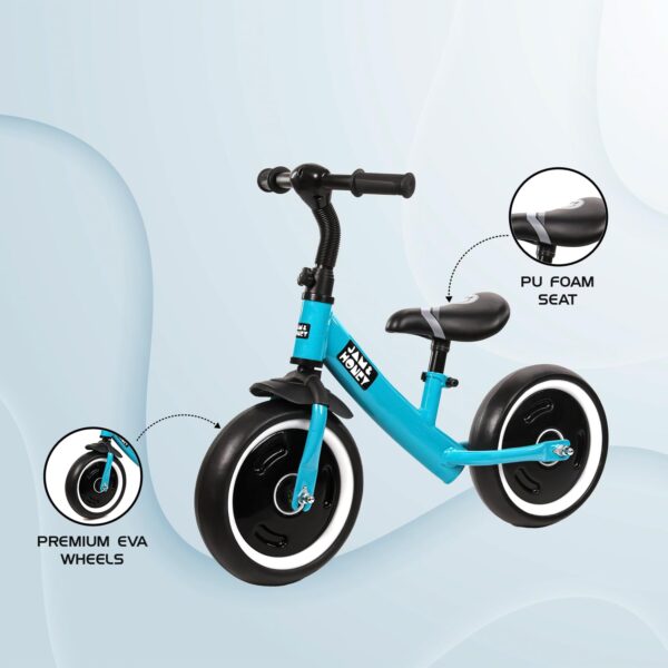 Amazon Brand - Jam & Honey Kids Lightweight Pedal Free Balance Cycle | Safe, Durable, and Made in India | Suitable for Girls and Boys 2-4 Years | BIS Certified (Sea Green) - Image 3