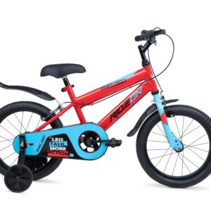 SHELDON Cycle for Kids Ride 16T for with Training Wheels Single Speed Bike with Front Suspension & V-Brake Bicycle for Boy/Girls, 4 to 7 Years (Red)