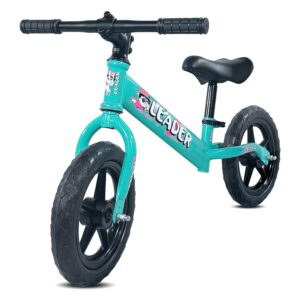 Leader Kiddo Kids Lightweight Pedal Free Kids Cycle for Girls and Boys of Ages 1 to 4 Years | Adjustable Seat | 98% Assembled | Early Learning Bike | Sea Green
