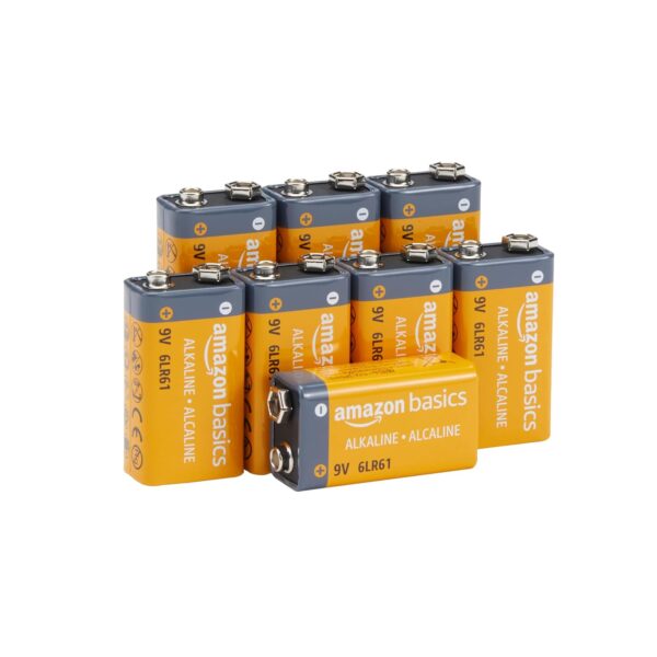 Amazon Basics AmazonBasics 9 Volt Everyday Alkaline Batteries (8-Pack) - Appearance May Vary - Image 2