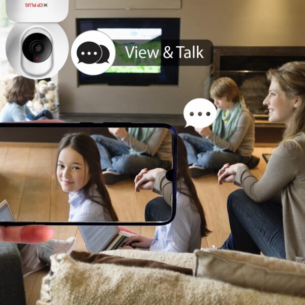 CP PLUS 2MP Smart Wi-fi CCTV Camera | 360° & Full HD Home Security | Advanced Night Vision | 2-Way Talk | Advanced Motion Tracking | SD Card Support (Upto 256GB) | IR Distance 20Mtr | EZ-P23 - Image 8