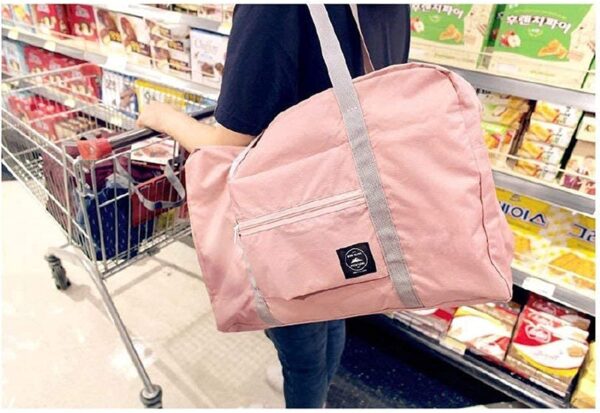 LANKESH ENTERPRISE Multi Purpose Travel Duffle Bag Large Capacity Folding Lightweight Waterproof Carry Luggage Bag for Women & Man (Multi Color) - Image 8