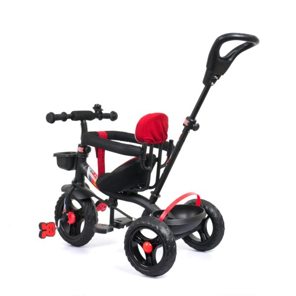 Luusa GT-1 Tricycle Plug N Play Kids/Baby Tricycle with Parental Control, Cushion seat and Safety Guard Rail for Boys/Girls / Carrying Capacity Upto 30kgs (RED) - Image 3