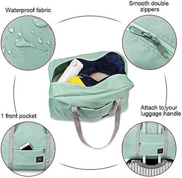 LANKESH ENTERPRISE Multi Purpose Travel Duffle Bag Large Capacity Folding Lightweight Waterproof Carry Luggage Bag for Women & Man (Multi Color) - Image 4
