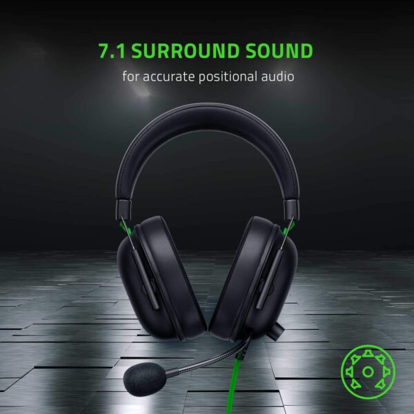 Razer BlackShark V2 X USB Wired Esports Gaming Headset: 7.1 Surround Sound - 50mm Drivers - 240g Lightweight Build - Noise Cancelling Mic - Hybrid Memory Foam Cushions - Black-RZ04-04570100-R3M1 - Image 7