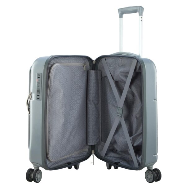 VIP Zorro Strolly 55Cm 360° SMS|Trolley Bag, Speed_Wheel Suitcase for Travel, 8 Wheel Luggage for Men and Women, Polycarbonate Hard Side Cabin and Check in Bag (Silver, Small) - Image 5