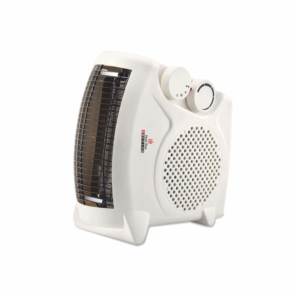 ACTIVA Heat Max Mark – 1 (2000 Watts) with 2 Heating Mode full ABS body Electric Fan Room Heater come with 1 Year warranty (White)