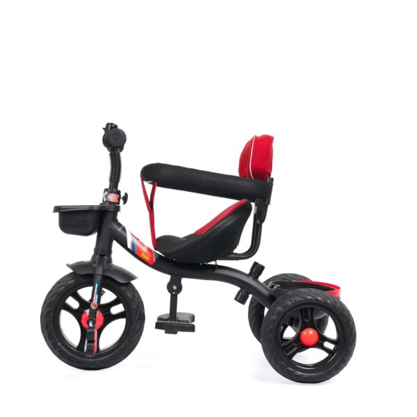 Luusa GT-1 Tricycle Plug N Play Kids/Baby Tricycle with Parental Control, Cushion seat and Safety Guard Rail for Boys/Girls / Carrying Capacity Upto 30kgs (RED) - Image 4