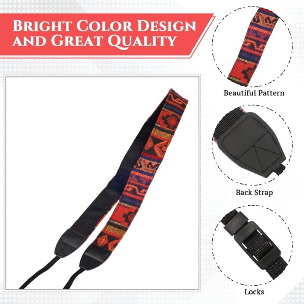 SYGA 1 Piece Orange Coloured DSLR Camera Shoulder Strap - Image 4
