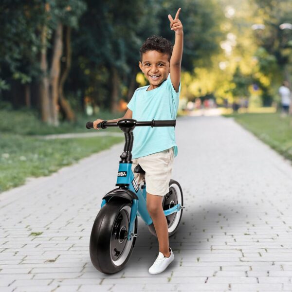 Amazon Brand - Jam & Honey Kids Lightweight Pedal Free Balance Cycle | Safe, Durable, and Made in India | Suitable for Girls and Boys 2-4 Years | BIS Certified (Sea Green) - Image 2