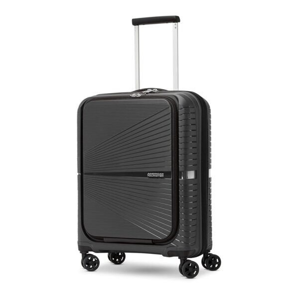 American Tourister Acrylonitrile Butadiene Styrene Airconic Hardside Expandable Carry-On Luggage With Spinner Wheels, Graphite, Carry-On 21 Inch, H-58.4 Centimeters - Image 2