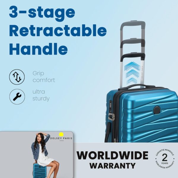 DELSEY PARIS Tiphanie 4 Double Wheel Polycarbonate Hard Suitcase - Image 7