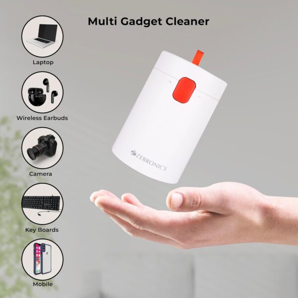 Zebronics CK200, 20 in 1 Cleaning kit, for Smartphones, Laptops, Camera, Desktop, Earbuds, Display, Multipurpose Device Cleaner, Microfibre, Spray Cleaner (White) - Image 8