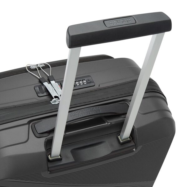 American Tourister Acrylonitrile Butadiene Styrene Airconic Hardside Expandable Carry-On Luggage With Spinner Wheels, Graphite, Carry-On 21 Inch, H-58.4 Centimeters - Image 5