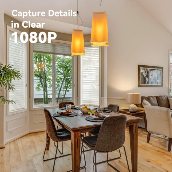 IMOU 360° 1080P Full HD CCTV Security Camera, Human Detection, Motion Tracking, 2-Way Audio, Night Vision, Dome Camera with WiFi & Ethernet Connection, Alexa Enabled, Up to 256GB SD Card Support - Image 4
