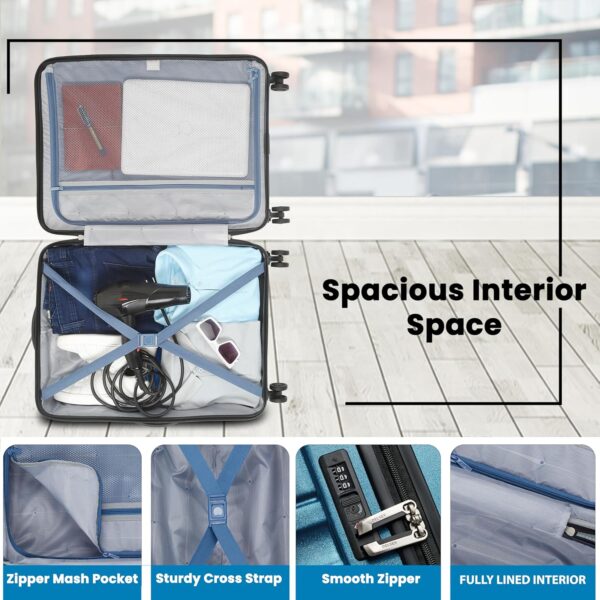 DELSEY PARIS Tiphanie 4 Double Wheel Polycarbonate Hard Suitcase - Image 6