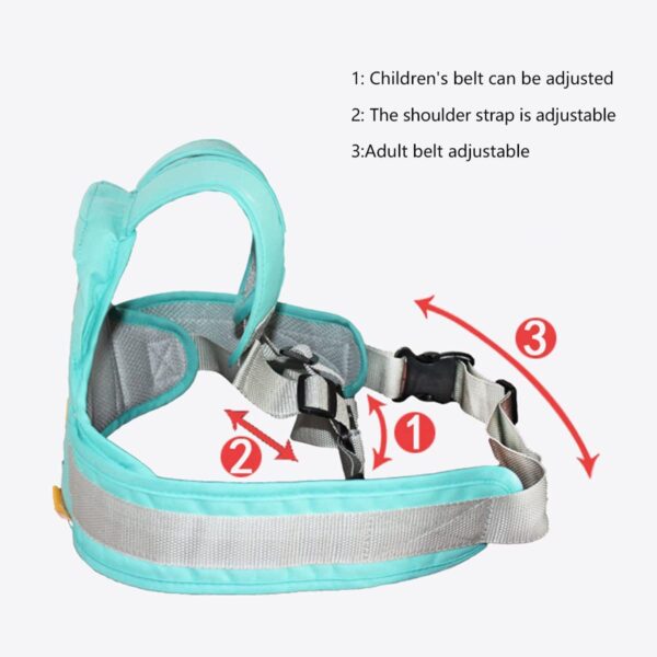 Hapsters Kids Motorcycle Two Wheeler Safety Belt Harness For Sitting Front Or Back (Yellow),1 Count - Image 3