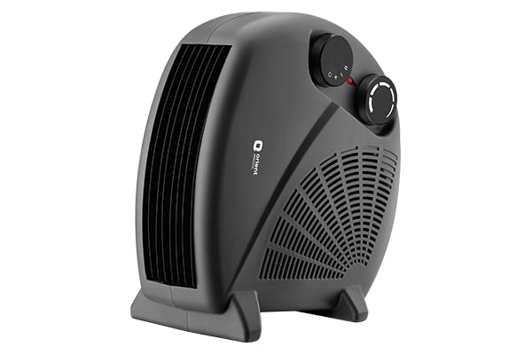 Orient Electric New Areva Portable Room Heater for Home | Dual Heating Mode (2000/1000 W) | Advanced Overheat Protection | Room Heater for Winter | 1-year Replacement Warranty | Black