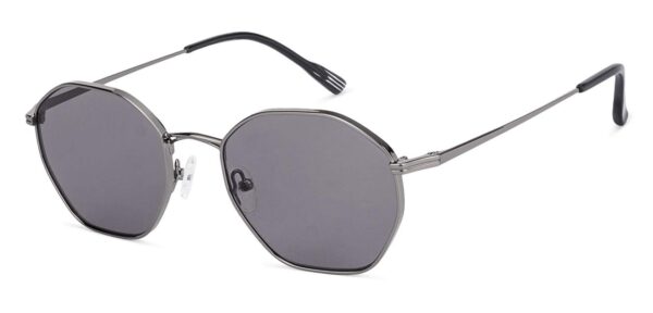 John Jacobs | UV Protection Sunglasses For Men & Women | Full Rim Hexagonal Medium (Size-53) JJ S12472-C1 - Image 2