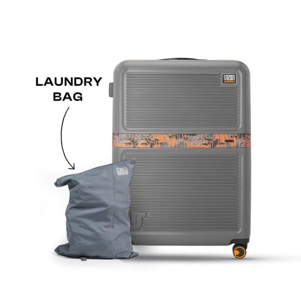 Urban Jungle by Safari Premium Trolley Bags Travel, Large Check-in Suitcase (75 Cm), Hard Luggage with 8 Wheels & TSA Lock Men and Women's Plastic Spinner, Ash Grey - Image 5