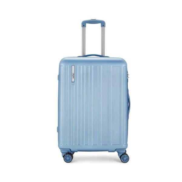 Safari Linea 8 Wheels 69 Cms Medium Check-in Trolley Bag Hard Case Polycarbonate 360 Degree Wheeling System Luggage, Trolley Bags for Travel, Suitcase for Travel, Pearl Blue - Image 2