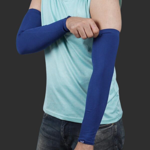 brrf COOLING Arm Sleeves for Men & Women UV Protection Hand Sleeves for Boys & Girls Sun Protection Sleeves for Men Arm Sleeves for Women for Running, Hand Cover for Bike Riding - Image 4