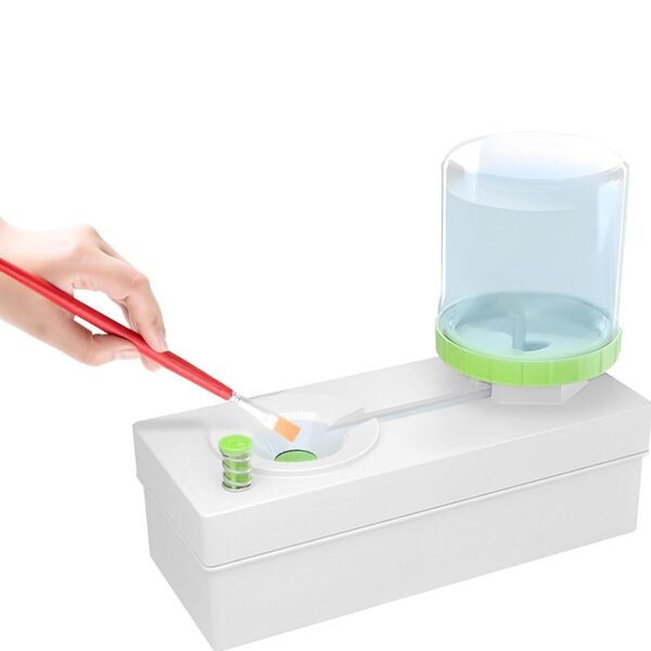ART RANGER Paint Brush Cleaner with Drain Button Automatic Water Cycle Paintbrush Rinser - Image 7