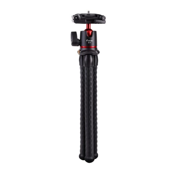 Syvo S-11 Camera Tripod, Flexible Gorilla Tripod Stand with Hidden Phone Holder w Cold Shoe Mount, 1/4'' Screw for Magic Arm, Universal for iPhone 14 13 Pro XS Max Samsung Canon Nikon Sony Cameras - Image 10