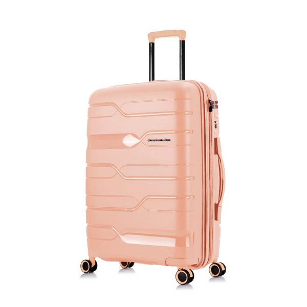 Nasher Miles Paris Hard-Sided Polypropylene Check-in Luggage Peach 28 Inch|75 Cm Spinner Trolley Bag, Large - Image 2