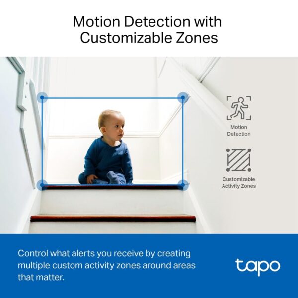TP-Link Tapo C220 Pan/Tilt Smart Ai 2K 4Mp Qhd 1440P Home Security Wi-Fi Camera| Alexa & Google Assistant Enabled |Night Vision|Two-Way Audio| Motion Detection - Image 7