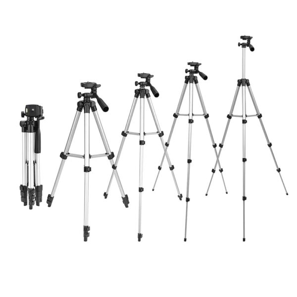 Tygot Adjustable Aluminium Alloy Tripod Stand Holder for Mobile Phones & Camera, 350 mm -1020 mm, 1/4 inch Screw + Mobile Holder Bracket - Image 5