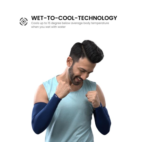 brrf COOLING Arm Sleeves for Men & Women UV Protection Hand Sleeves for Boys & Girls Sun Protection Sleeves for Men Arm Sleeves for Women for Running, Hand Cover for Bike Riding - Image 3