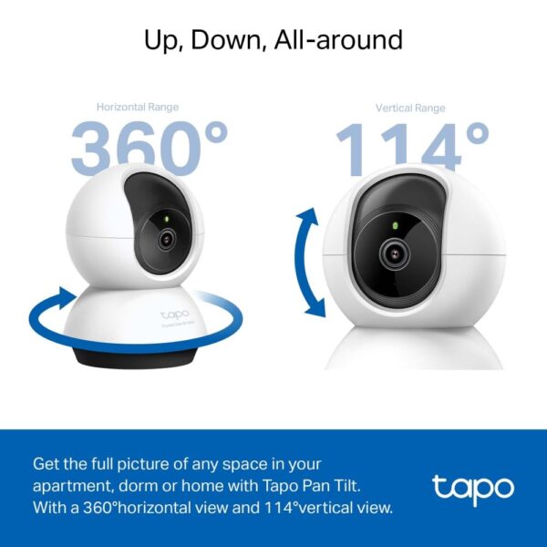 TP-Link Tapo C220 Pan/Tilt Smart Ai 2K 4Mp Qhd 1440P Home Security Wi-Fi Camera| Alexa & Google Assistant Enabled |Night Vision|Two-Way Audio| Motion Detection - Image 5