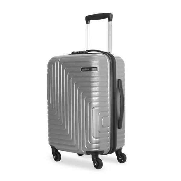 American Tourister Ivy Nxt 55CM Small Hard Luggage Polycarbonate Cabin Trolley Bags for Travel with Mounted TSA Lock for Men & Women - Silver - Image 2