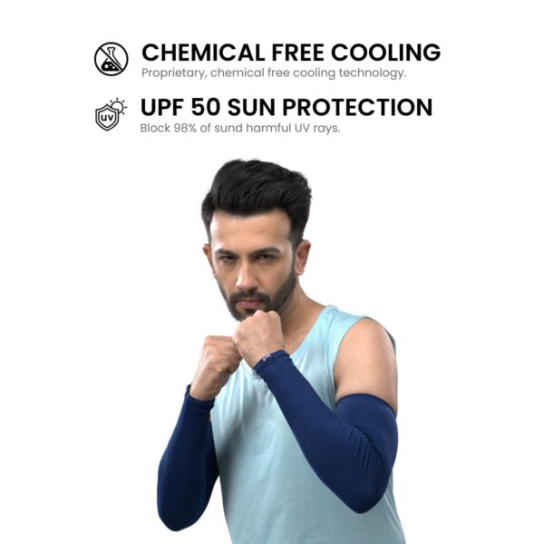 brrf COOLING Arm Sleeves for Men & Women UV Protection Hand Sleeves for Boys & Girls Sun Protection Sleeves for Men Arm Sleeves for Women for Running, Hand Cover for Bike Riding - Image 2