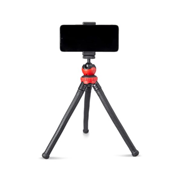Amazon Basics Flexi Octopus Tripod with 360-Degree Rotating Head with Phone Mount, Ideal for DSLR, Action Cameras, Ring Lights, Panel Reflectors, Umbrellas, and Flashlights - Image 3
