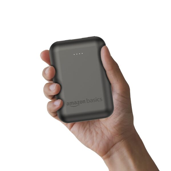Amazon Basics 10000 mAh 22.5W Ultra Fast Charging Power Bank | Type C Power Delivery (Input& Output) | Quick Charge | Two-Way Fast Charging | Made in India (Grey) - Image 2