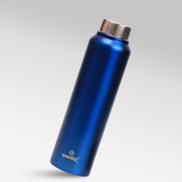 Speedex 1 LTR Water Bottle Set of 3, Dark Blue, Stainless Steel, 1 Litre Screw Cap Bottles Combo for Girls, Boys, Adults & Kids, Sports, Fridge Use, School & Office - 1000 ml - Pack of 3 - Image 2