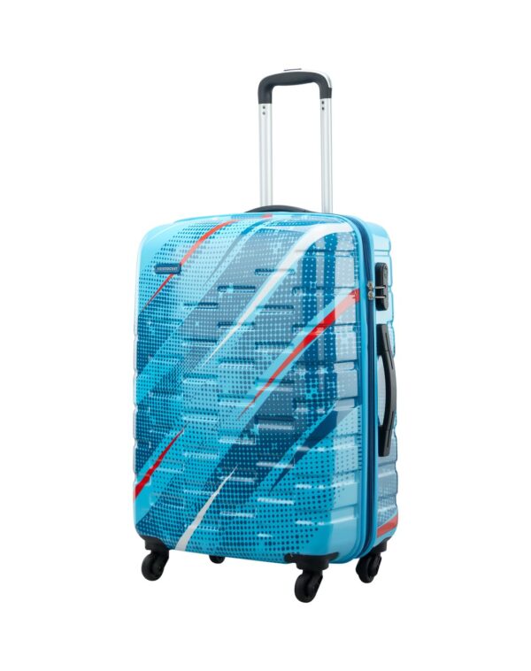 Aristocrat Radiance Trolley Bag, Medium-65cm | Hard-Sided Luggage for Travel (Blue) - Image 6