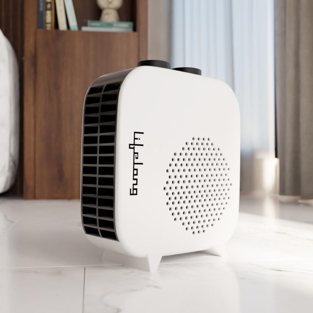 Lifelong Infinia Plus Room Heater for Home, 2000-Watt Blower Heater, ISI Certified Fan Heater, Two-Heat Settings, Adjustable Thermostat (LLFH922A, White)