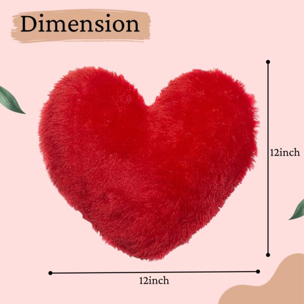ascension Heart Shape Cushion Pillow Valentine Gift for Girlfriend Boyfriend Couples Husband and Wife Valentine's Day Love Pillow Valentine Week Gift Item (12"X12") - Image 8